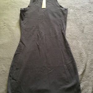 SKIMS Sleek Sleeveless Gray Bodycon Dress
